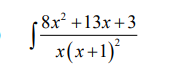 8x² +13x +3
x(x+1)
