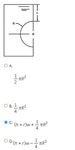 h
OA.
TR?
C.
(h +r)w +
- TR²
