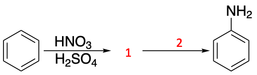 NH2
2
HNO3
H2SO4
