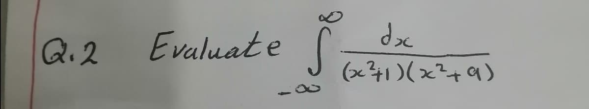 Q. 2
Evaluat e
(x241)(x?49)
