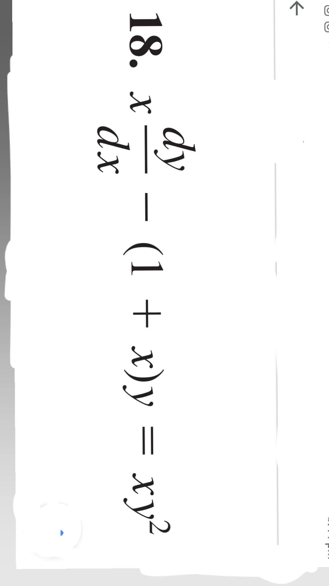 dy
18. х
— %3D ху?
(1 + x)у
dx
