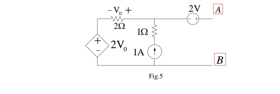 - V, +
2V
A
1Ω
2V0
1А (1
B
В
Fig.5
