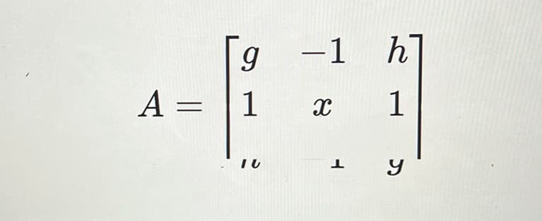 g
−1
h
X
1
A = 1
IU
1
y