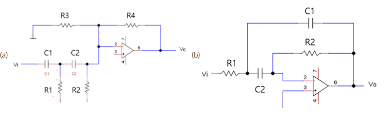 C1
R3
R4
R2
Vo
C1
HE
(a)
C2
(b)
R1
Vi
C1
Vo
R1
R2
C2
3
eel el
