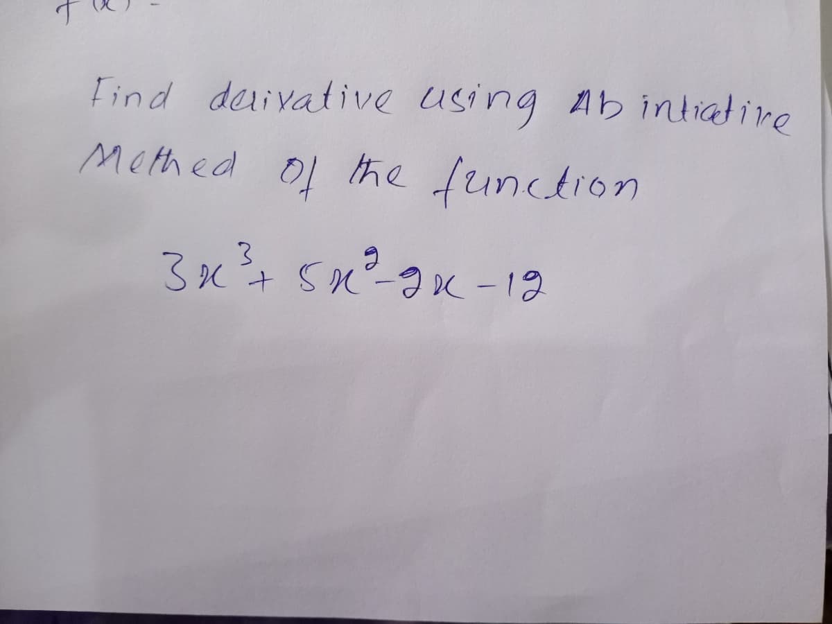 す
Find deivative using Ab intiative
Methed
01 the function
3.
|
