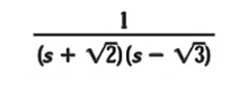 1
(s + V2) (s – V3
