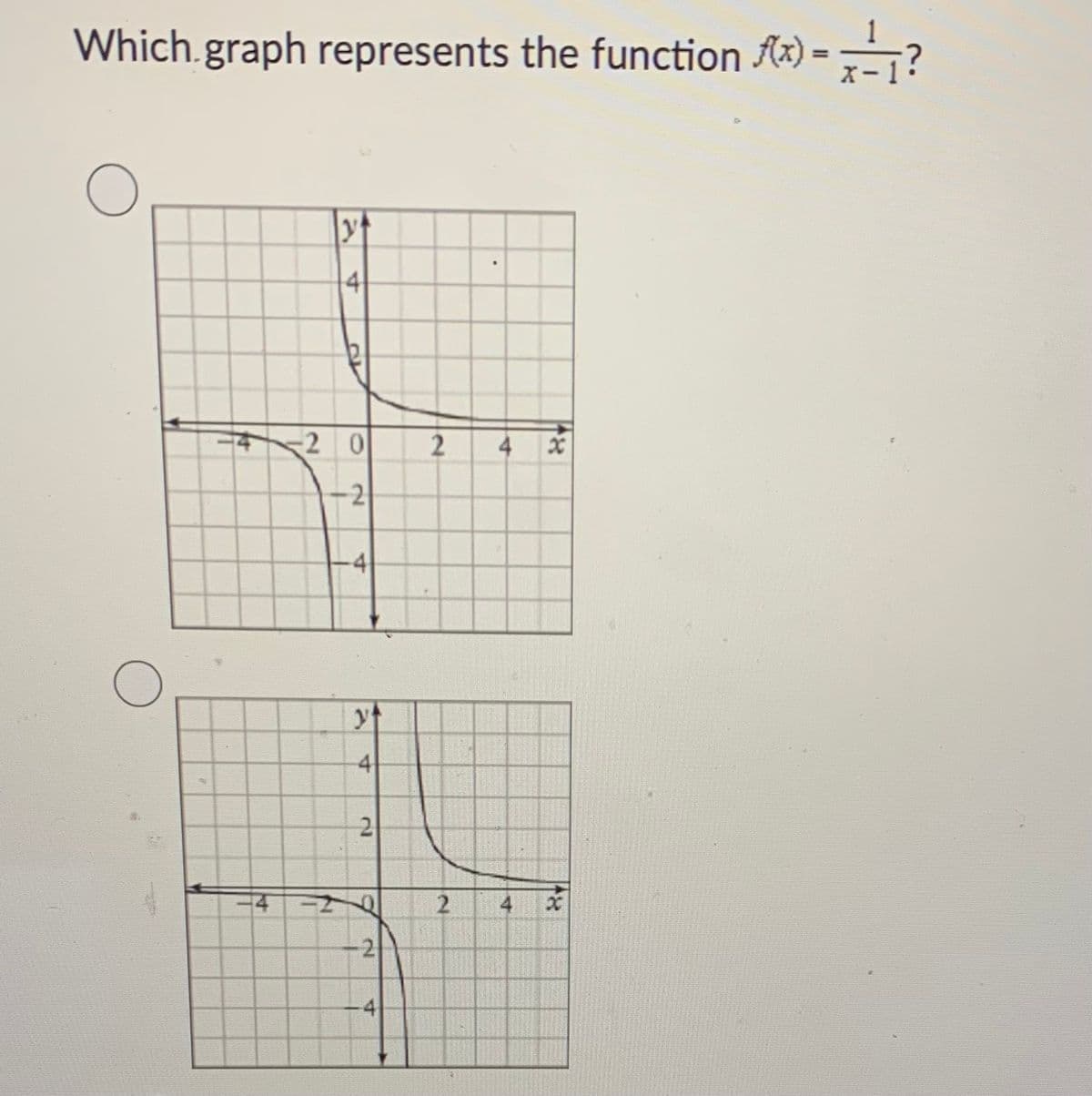 Which.graph represents the function f(x)=
=
X
O
|y↑
4
4 -20
-2
O
4
-4
a
yf
4
2
2
4
2
2
4
4
48
x