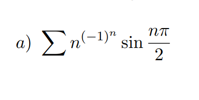 a) En-1)" sin
n(-1)"
2
