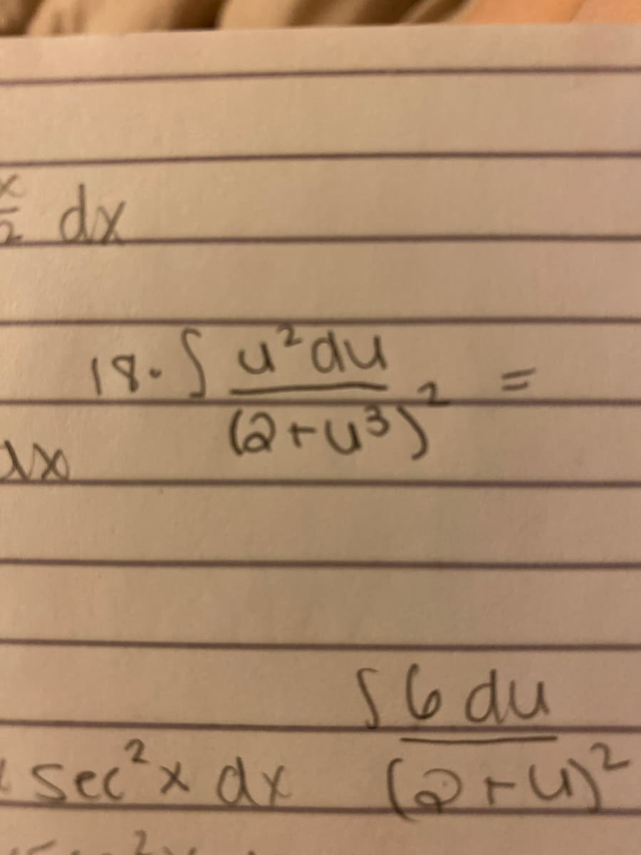 dx
2.
18.)u²du
%3D
5
メ dx
6 du
2.
2.
