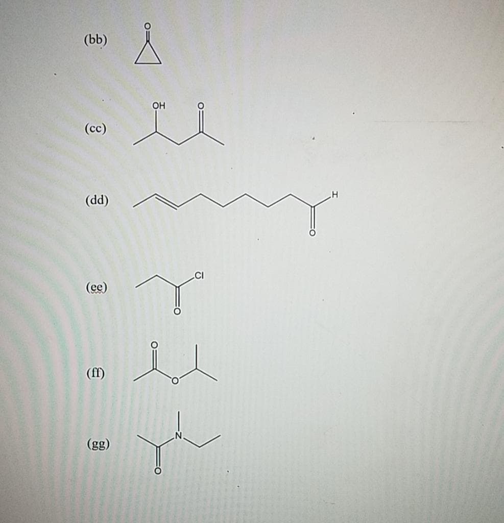 (bb)
OH
(cc)
(dd)
.CI
(ee)
(ff)
(gg)
