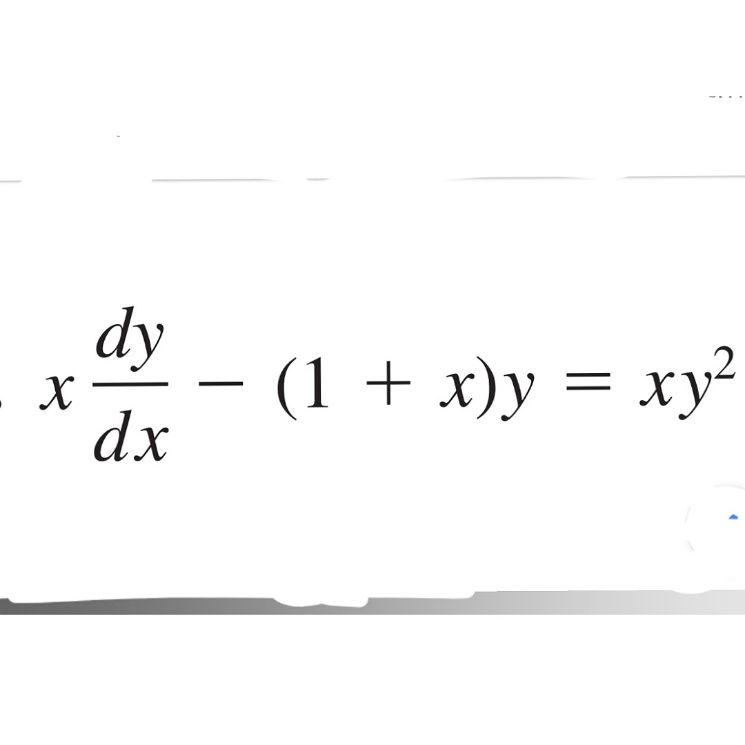 dy
(1 + x)y = xy²
dx
