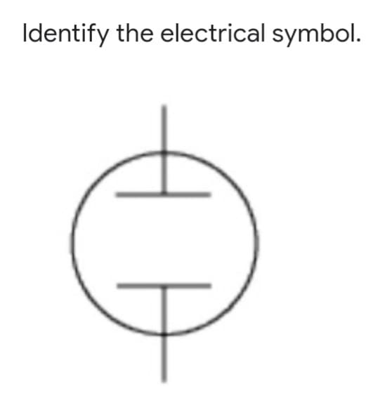 Identify the electrical symbol.
