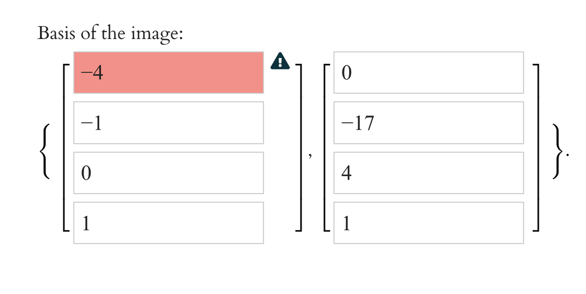 Basis of the image:
-4
1
-17
4
