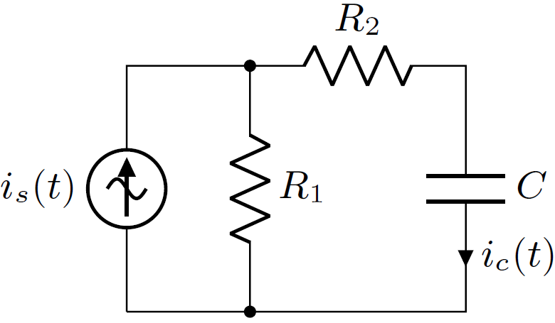 R2
is(t) (
R1
C
vic(t)
