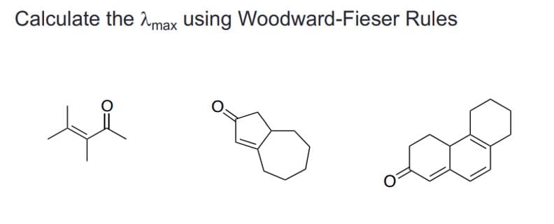 Calculate the max using Woodward-Fieser Rules