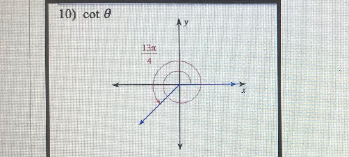 10) cot 0
13
4
