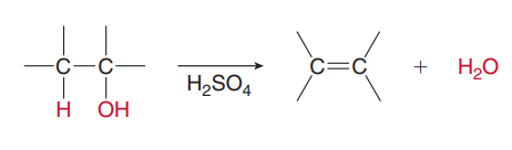 -С-с-
C=C
+ H20
—
H2SO4
H
OH
