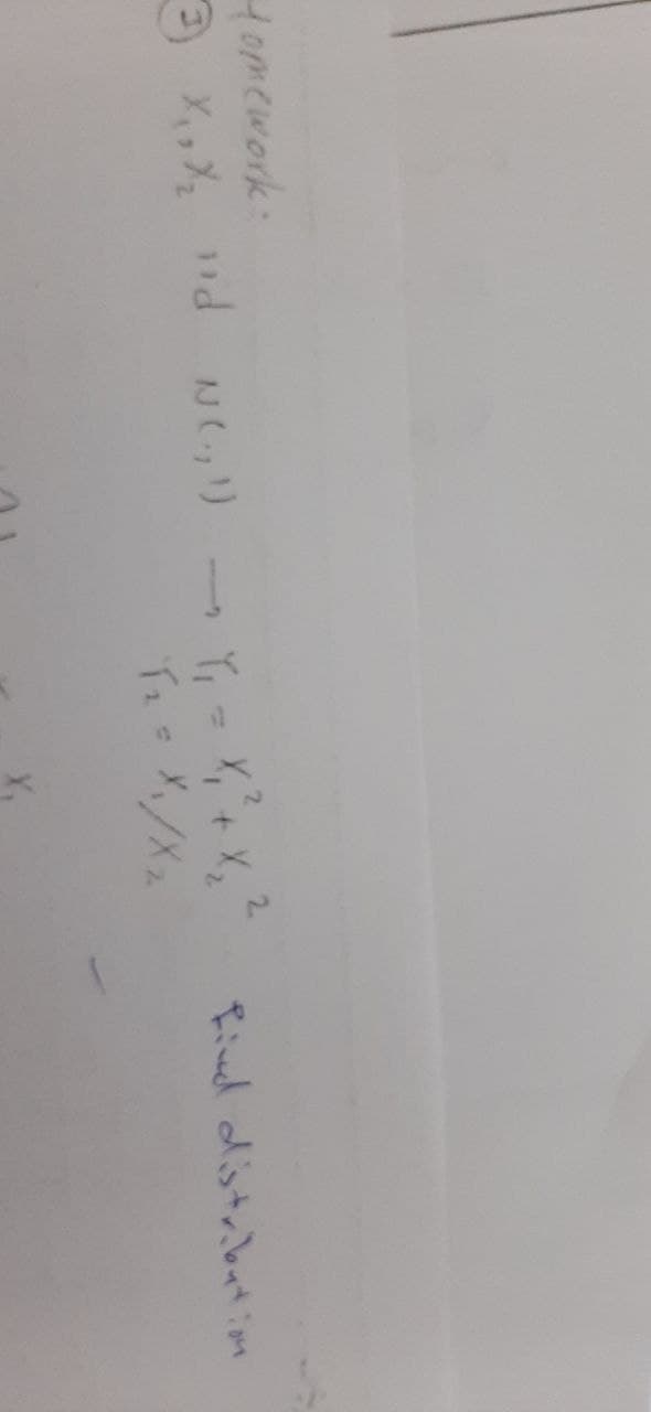 Homework:
2.
find distabatiom
