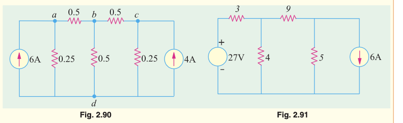 3
0.5
a
b
0.5
6A
0.25
30.5
{0.25
4A
27V
)6A
d
Fig. 2.90
Fig. 2.91
ww
+
