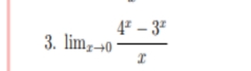 4" – 3"
3. lim,-+0
