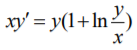 ху
xy' = y(1+ln2)
