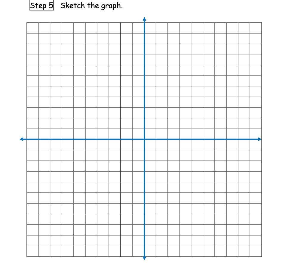 Step 5 Sketch the graph.
