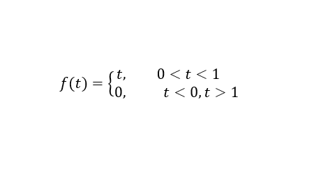 F(E) = {".
0 <t<1
t < 0,t > 1
to,
