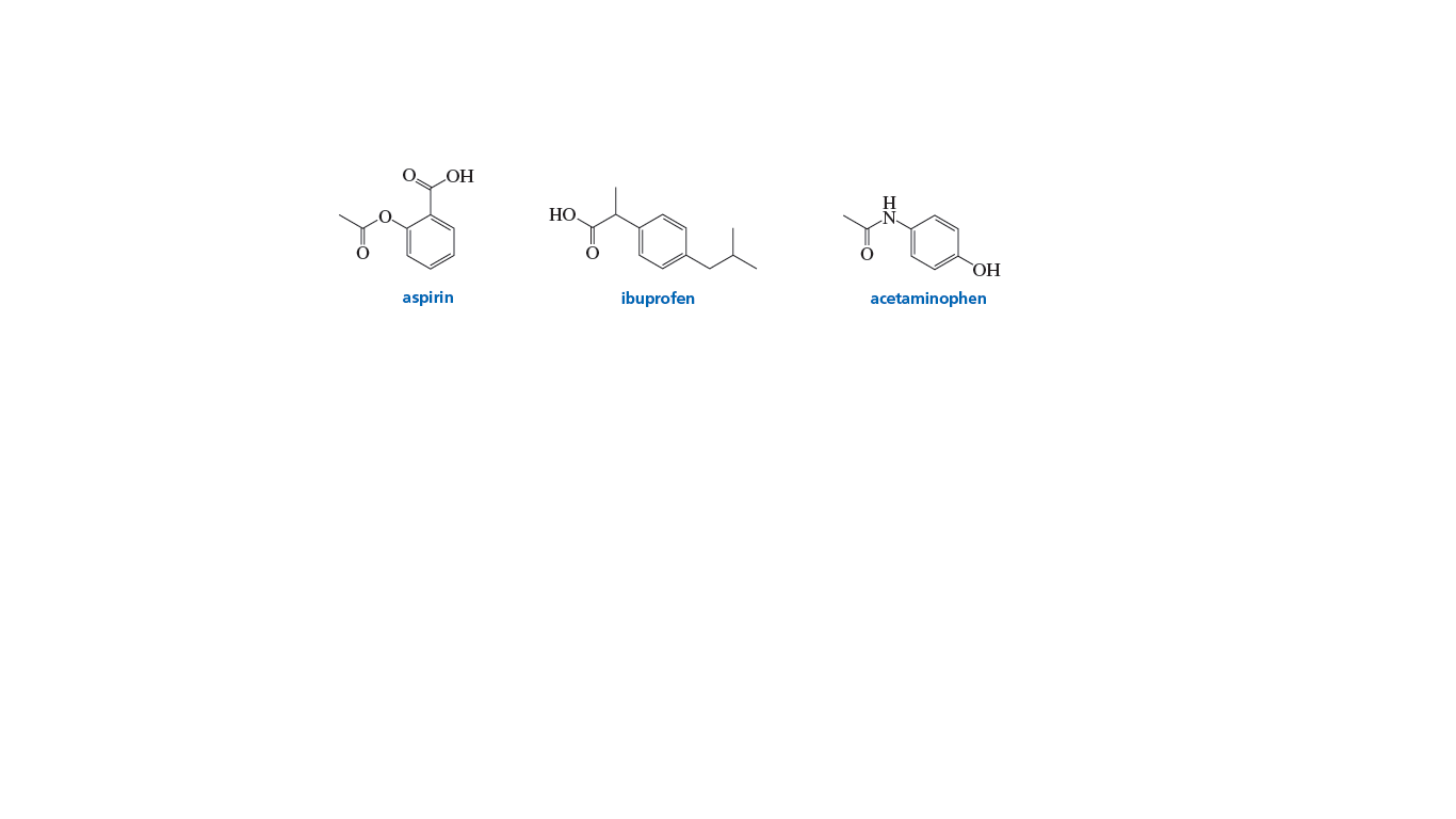 HO
НО,
aspirin
ibuprofen
acetaminophen
