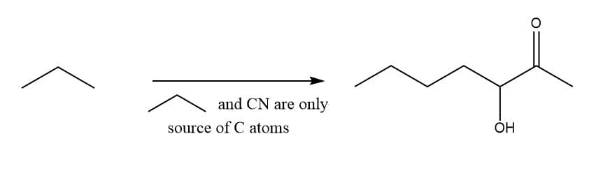 and CN are only
source of C atoms
ÓH
