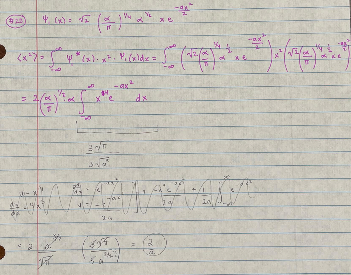 #20
dy
dx
36
4₁ (x) = √2
72
(+) S
= 2/x
= 2
a = x
= 4/x+
2
2
• [" (12/01) * h)
<x ²) = √² 4 * (x) + x². P₁ (x) dx =
√2/2
d
18
F
a
VIT
3/2
8
(*)
18
84
xe
3√T
3√√a²
14
3√
за
5/2
1₂
2.
-ax²
dx
xe
2
-dx
2
4
-ax
e
e
A JANA MA
-ax
29
a
+
-ax
xe
2a
2
-ax
= 2
xe