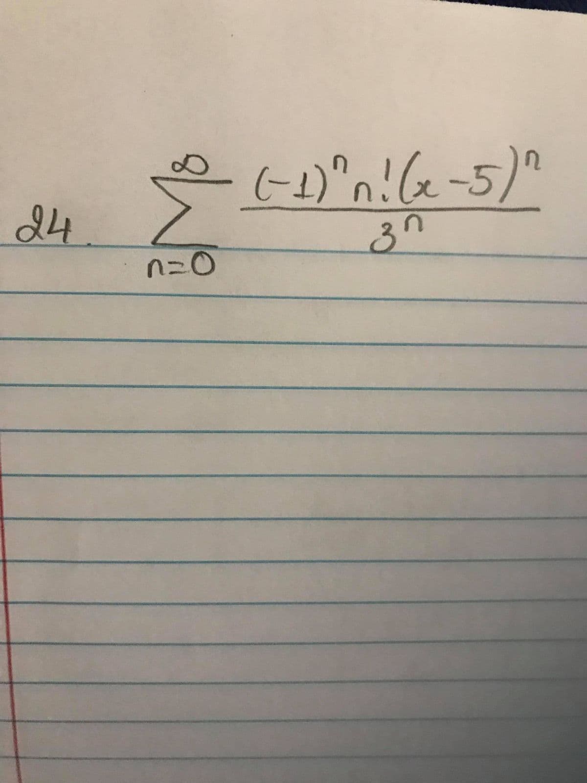 G-1)"n!(e-5)"
24
n=0
