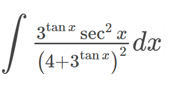 ztan a sec“ x dx
sec2
(4+3tan a)?
2
