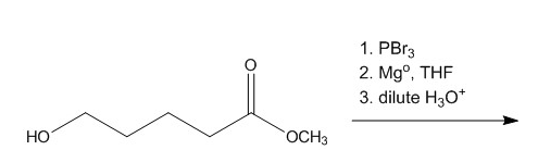 1. PB13
2. Mg°, THF
3. dilute H30*
НО
OCH3
