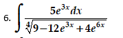 5e3* dx
б.
V9-12e3* +4e6x
6.
