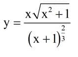 xVx? +1
y =
(x +1)
