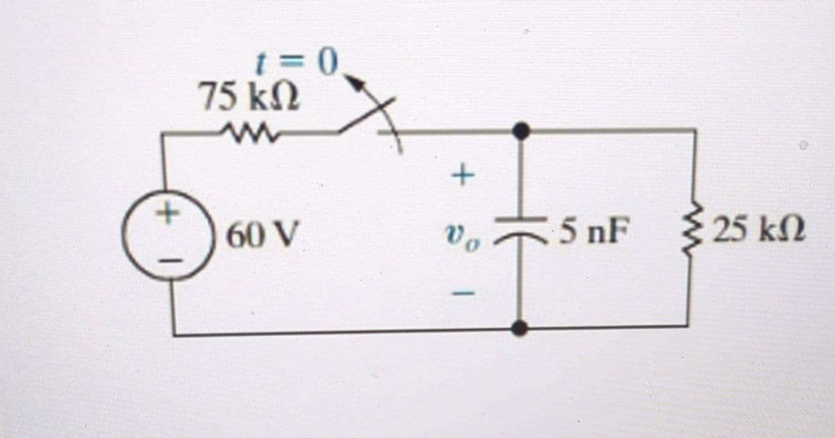 1 +
t=0
75 ΚΩ
w
60 V
+6°
5 nF
Σ
25 ΚΩ