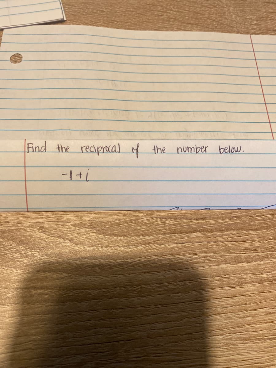 Find the reciprocal of the number below.
