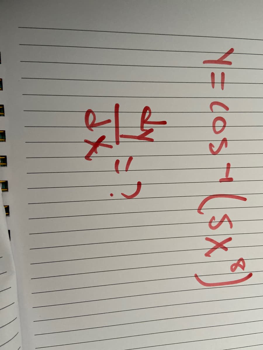 Y= cos"(5x")
