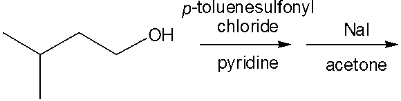 p-toluenesulfonyl
chloride
HO
Nal
pyridine
acetone
