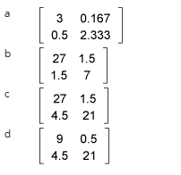 a
b
d
3
0.167
0.5 2.333
27 1.5
1.5 7
27 1.5
4.5 21
9
0.5
4.5 21