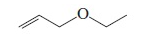 This image depicts the structural formula of an organic compound called Ethyl Vinyl Ether.

In the diagram:

- There are two carbon-carbon single bonds, forming a chain.
- A double bond is indicated between the first and second carbons.
- The oxygen atom is connected to the second carbon and is bonded to an ethyl group (-OCH2CH3).
- The structure shows a vinyl group (CH2=CH-) attached to the oxygen.

Ethyl Vinyl Ether is an important intermediate in organic synthesis and is used in various chemical reactions to form more complex molecules.