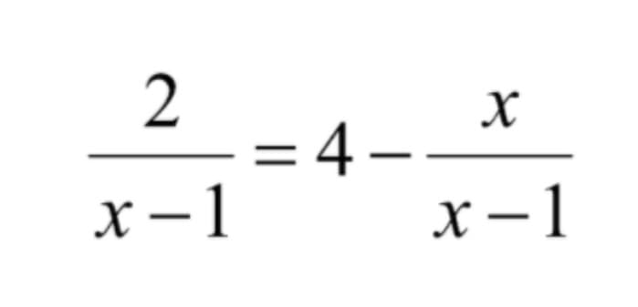 = 4 --
4 –
х — 1
х — 1
