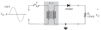 2:1
170 V
IN4002
Va 0
R.
V.
1.0 kn
sal
elll
