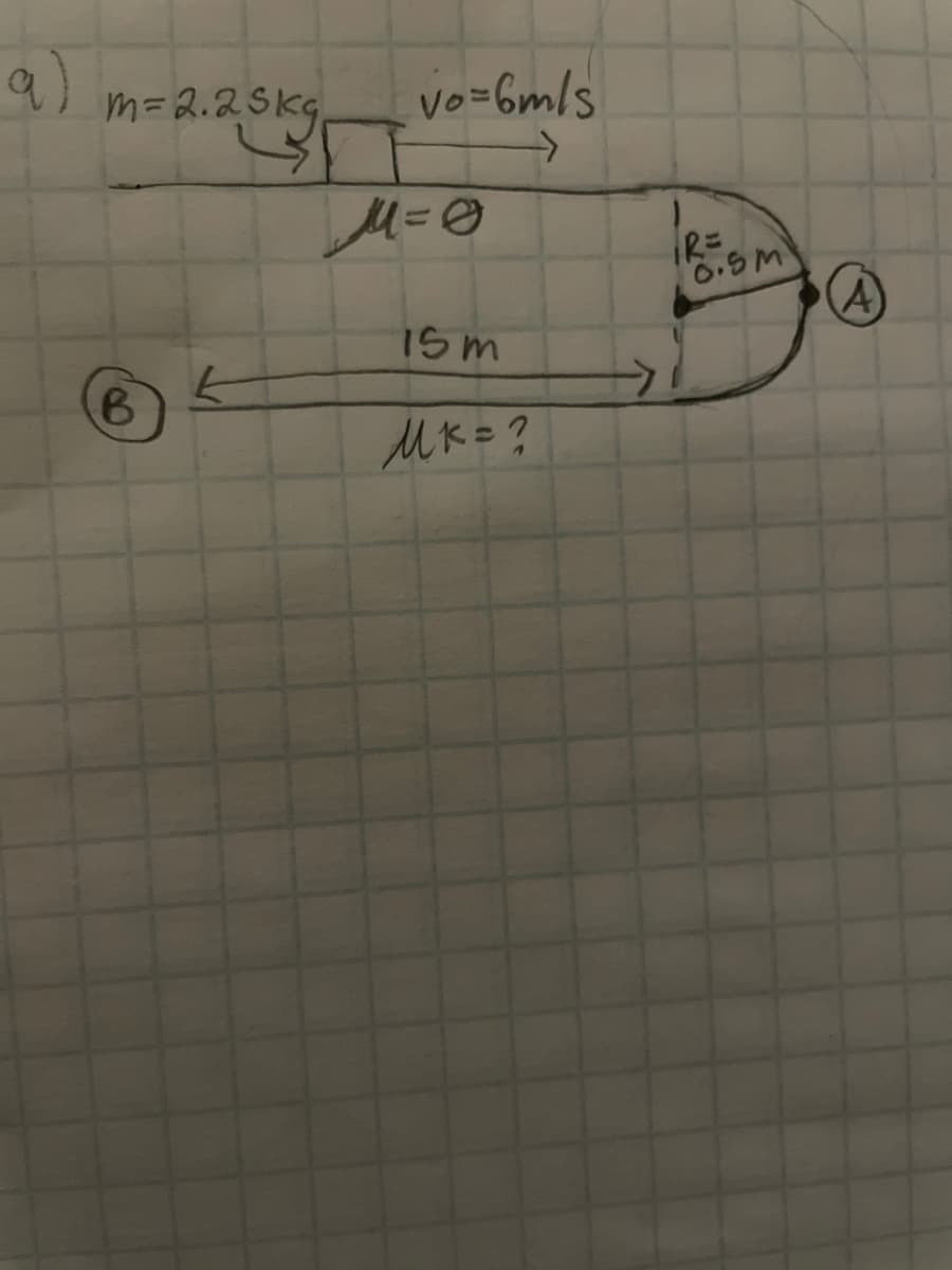 m=2.2Skg
Vo=6m/s
->
IR=
(A)
15m
->
MK=?
