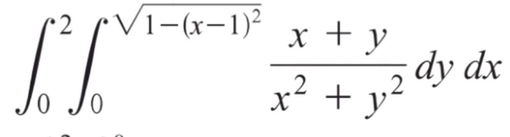 (2 rVi-(x-1)²
x + y
dy dx
x² + y²
ㅇ
ㅇ
