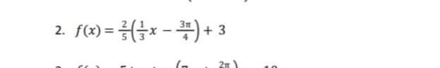 -(금x-플) + 3
2. f(x) =
