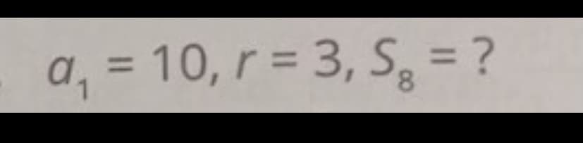 d, = 10, r = 3, Se = ?