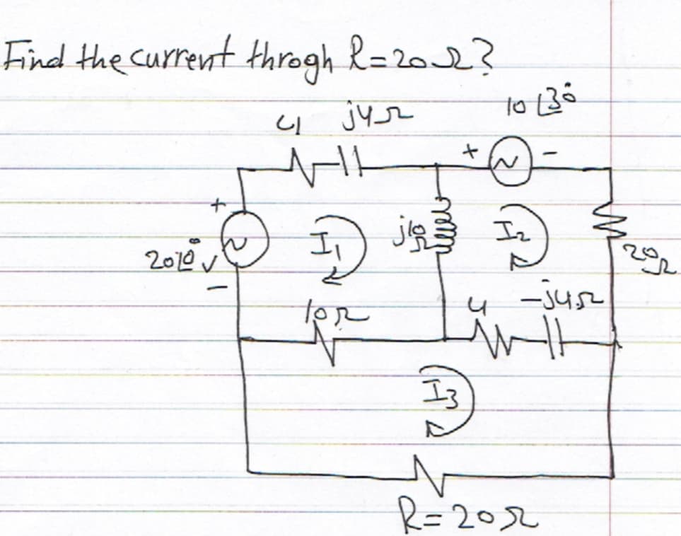 Find the current throgh l=202?
jyr
to 3ó
2010 v
ter
R=202
