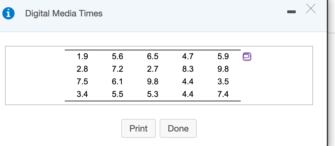 1
Digital Media Times
1.9
5.6
6.5
4.7
5.9
2.8
7.2
2.7
8.3
9.8
7.5
6.1
9.8
4.4
3.5
3.4
5.5
5.3
4.4
7.4
Print
Done
