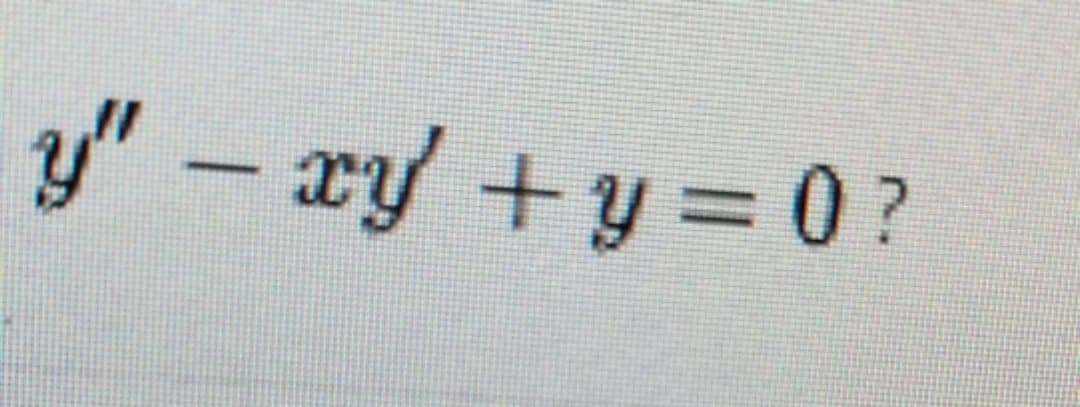 y"- ry +y = 0?
